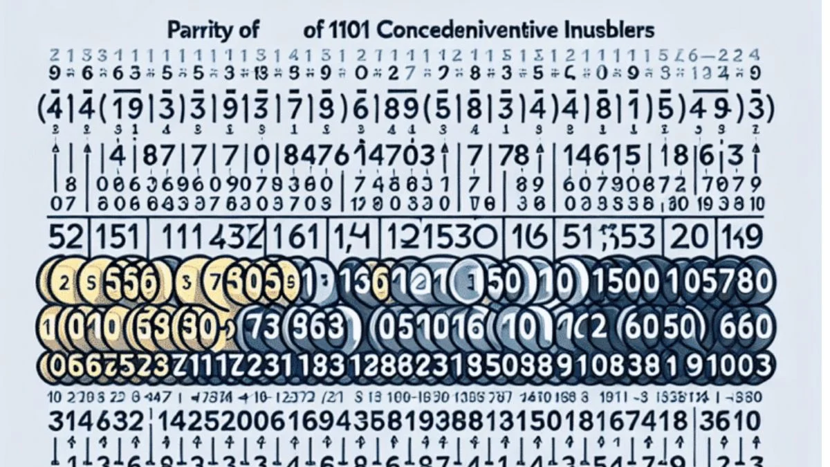 What is the parity of 101 consecutive integers